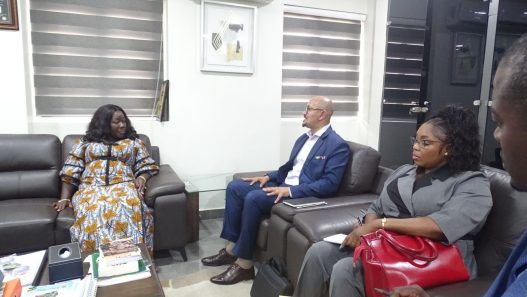 Elizabeth Ofosu-Adjare with PAP committee